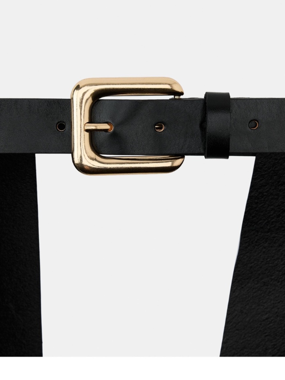 Zara 100% LEATHER SKIRT BELT WITH POCKETS - Picture 4 of 6